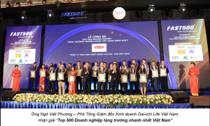 Dai Ichi Life Việt Nam tiếp tục lọt top 500 doanh nghiệp phát triển nhanh nhất việt nam 2021